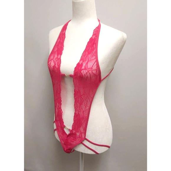 Teddy Bodysuit New Medium Hot Pink - Picture 4 of 5